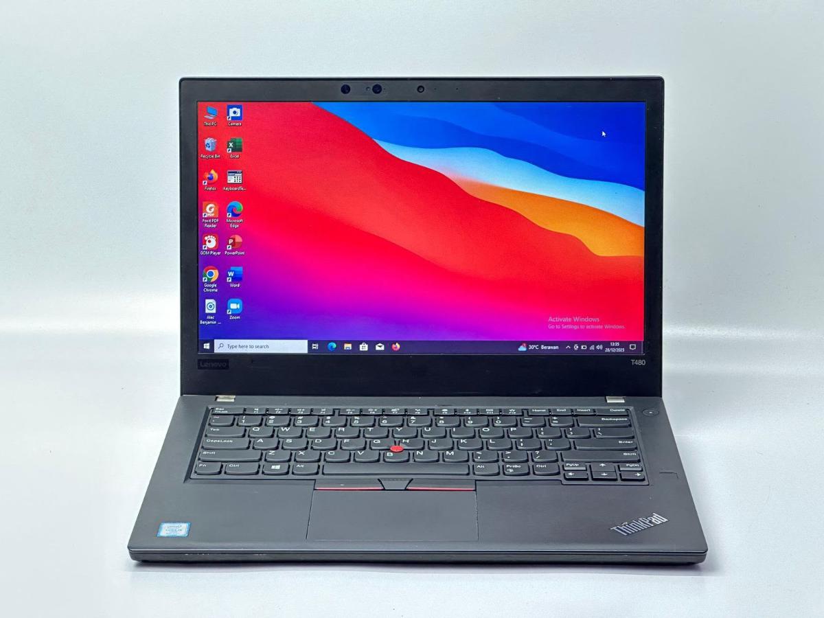 LENOVO THINKPAD T480 versi FACE ID DAN TOUCHSCREEN